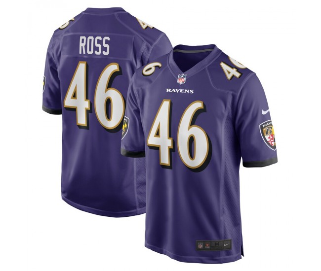Baltimore Ravens Josh Ross Men's Nike Purple Player Game Jersey