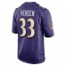 Baltimore Ravens David Vereen Men's Nike Purple Player Game Jersey