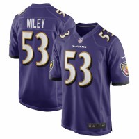 Baltimore Ravens Chuck Wiley Men's Nike Purple Player Game Jersey