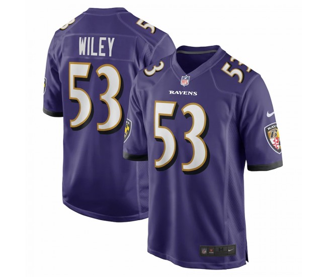 Baltimore Ravens Chuck Wiley Men's Nike Purple Player Game Jersey