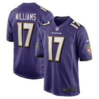 Baltimore Ravens Devon Williams Men's Nike Purple Player Game Jersey