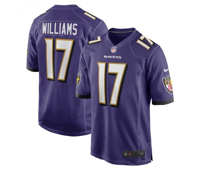 Baltimore Ravens Devon Williams Men's Nike Purple Player Game Jersey
