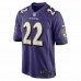 Baltimore Ravens Damarion Williams Men's Nike Purple Player Game Jersey