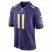 Baltimore Ravens Jordan Stout Men's Nike Purple Player Game Jersey