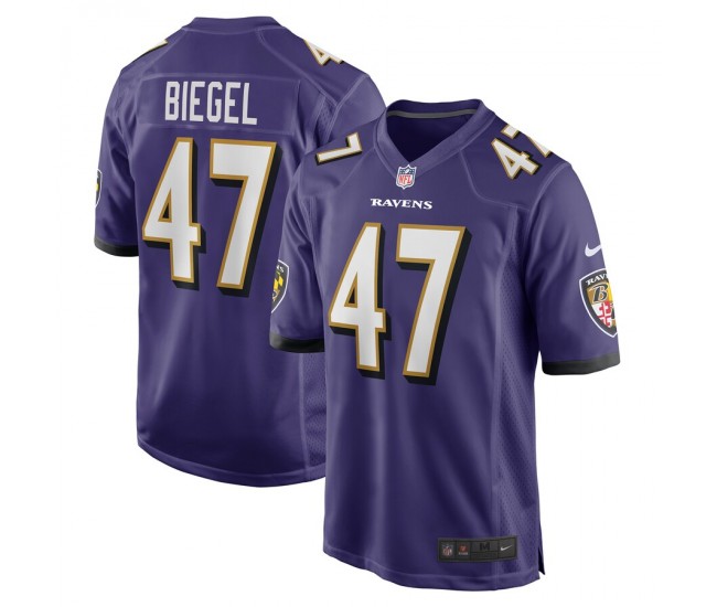 Baltimore Ravens Vince Biegel Men's Nike Purple Player Game Jersey