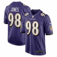 Baltimore Ravens Travis Jones Men's Nike Purple Player Game Jersey