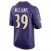 Baltimore Ravens Denzel Williams Men's Nike Purple Player Game Jersey