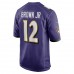 Baltimore Ravens Makai Polk Men's Nike Purple Player Game Jersey