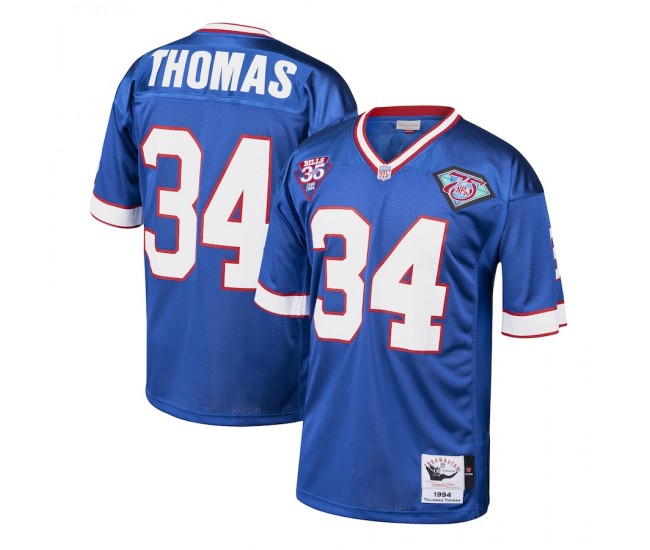 Buffalo Bills Thurman Thomas Men's Mitchell & Ness Royal 1994 Authentic Throwback Retired Player Jersey