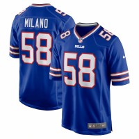 Buffalo Bills Matt Milano Men's Nike Royal Game Player Jersey