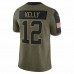 Buffalo Bills Jim Kelly Men's Nike Olive 2021 Salute To Service Retired Player Limited Jersey
