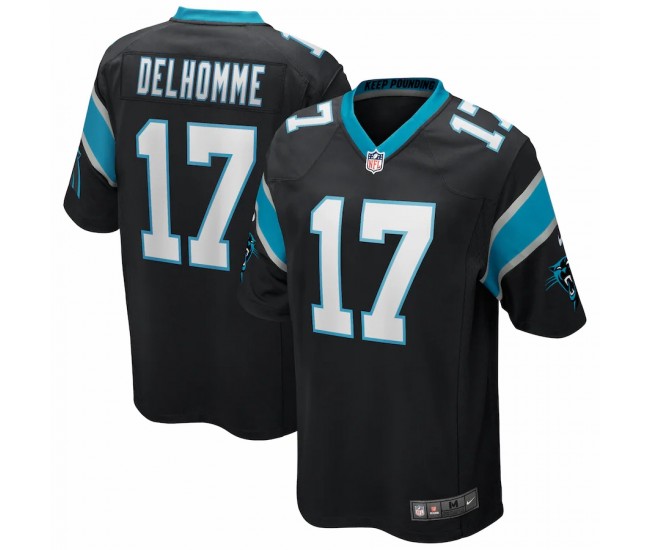 Carolina Panthers Jake Delhomme Men's Nike Black Game Retired Player Jersey