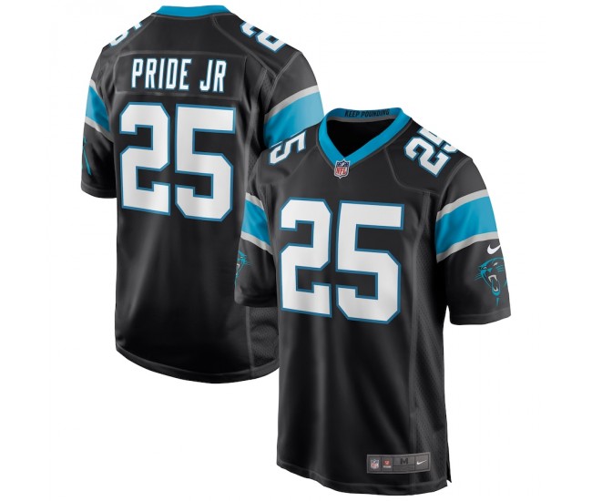 Carolina Panthers Troy Pride Jr. Men's Nike Black Game Jersey