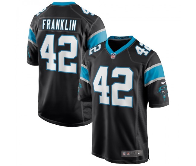 Carolina Panthers Sam Franklin Men's Nike Black Game Jersey