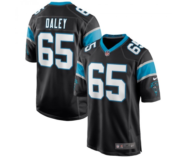 Carolina Panthers Dennis Daley Men's Nike Black Game Jersey
