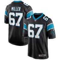 Carolina Panthers John Miller Men's Nike Black Game Jersey