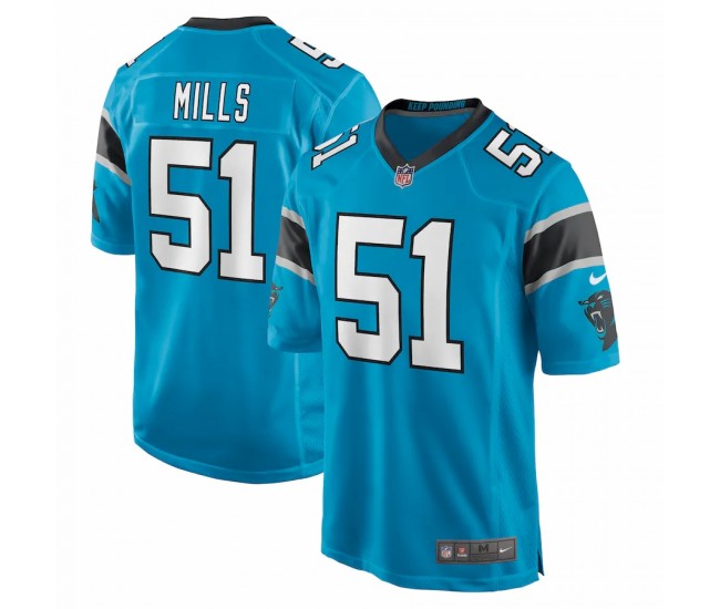 Carolina Panthers Sam Mills Men's Nike Blue Retired Player Jersey