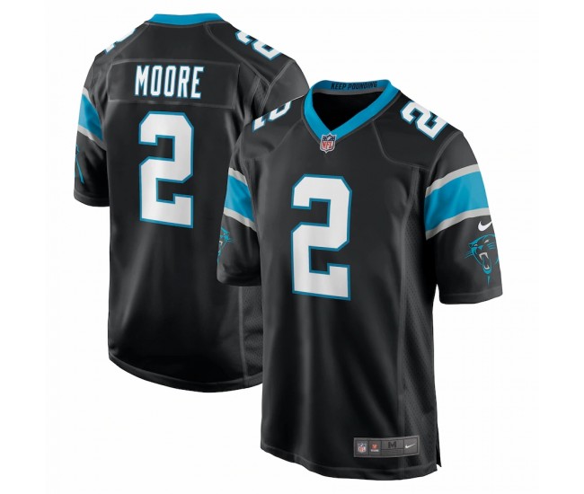 Carolina Panthers DJ Moore Men's Nike Black Game Player Jersey