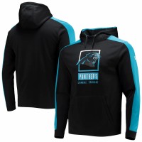 Carolina Panthers Men's New Era Black Combine Authentic Rise Pullover Hoodie