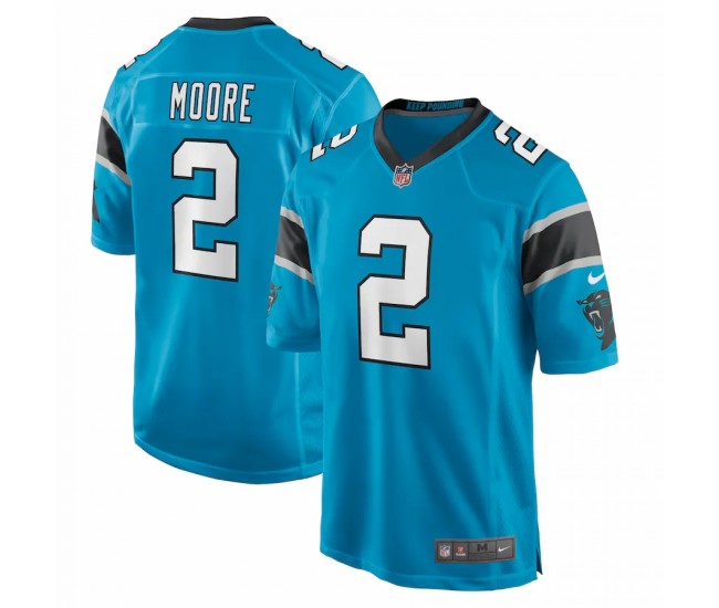 Carolina Panthers D.J. Moore Men's Nike Blue Game Jersey