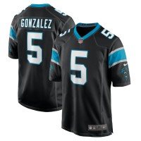 Carolina Panthers Zane Gonzalez Men's Nike Black Game Jersey