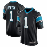Carolina Panthers Cam Newton Men's Nike Black Player Game Jersey