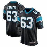 Carolina Panthers Austin Corbett Men's Nike Black Game Jersey