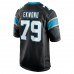 Carolina Panthers Ikem Ekwonu Men's Nike Black 2022 NFL Draft First Round Pick Game Jersey