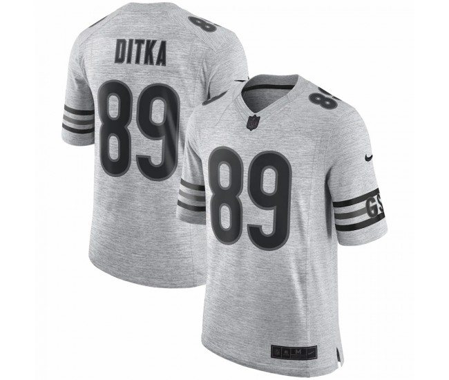 Chicago Bears Mike Ditka Men's Nike Gray Retired Gridiron Gray II Limited Jersey