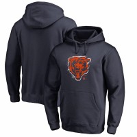 Chicago Bears Men's NFL Pro Line by Fanatics Branded Navy Splatter Logo Pullover Hoodie