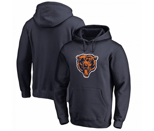 Chicago Bears Men's NFL Pro Line by Fanatics Branded Navy Throwback Logo Pullover Hoodie