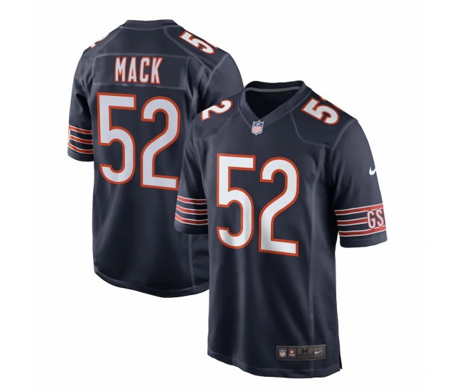 Chicago Bears Khalil Mack Men's Nike Navy Game Player Jersey
