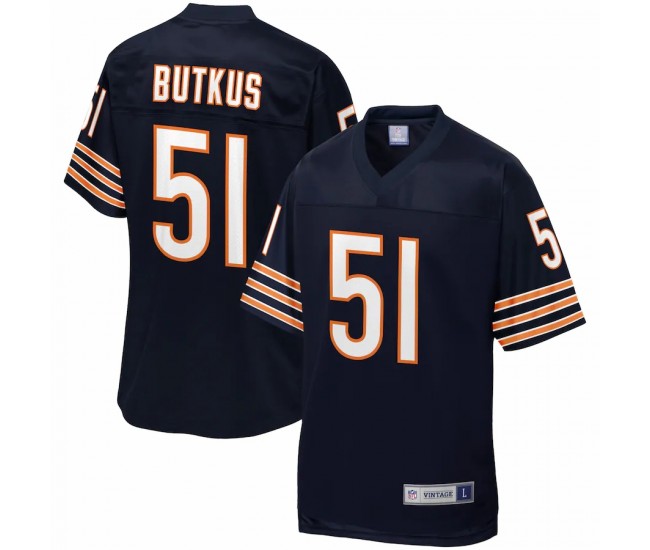 Chicago Bears Dick Butkus Men's NFL Pro Line Navy Retired Team Player Jersey