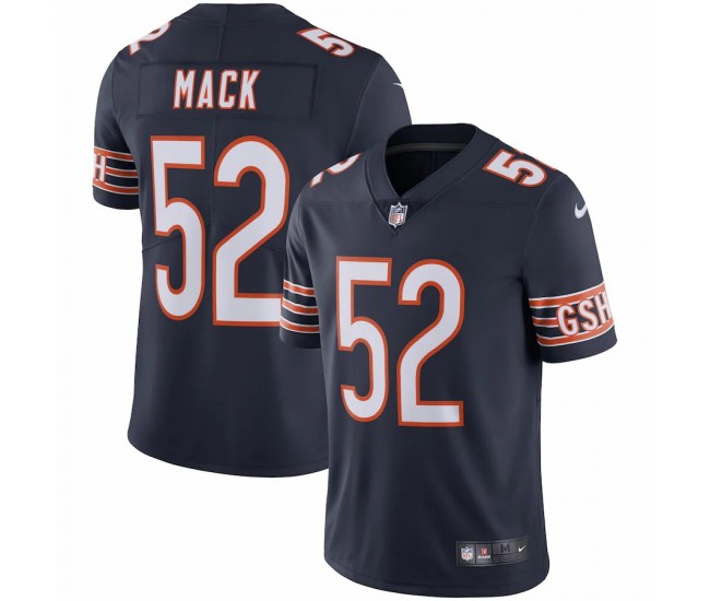 Chicago Bears Khalil Mack Men's Nike Navy Vapor Limited Jersey