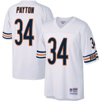 Chicago Bears Walter Payton Men's Mitchell & Ness White Legacy Replica Jersey