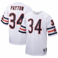 Chicago Bears Walter Payton Men's Mitchell & Ness White 1985 Authentic Throwback Retired Player Jersey