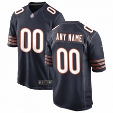 Chicago Bears Men's Nike Navy Custom Game Jersey