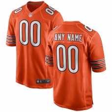 Chicago Bears Men's Nike Orange Alternate Custom Game Jersey