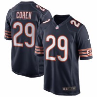 Chicago Bears Tarik Cohen Men's Nike Navy Game Jersey