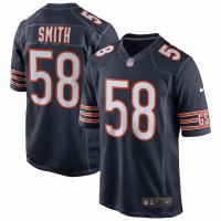 Chicago Bears Roquan Smith Men's Nike Navy Game Jersey