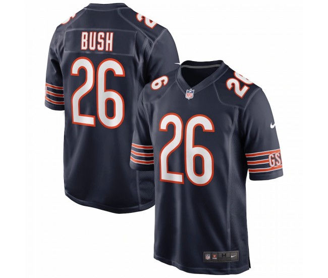 Chicago Bears Deon Bush Men's Nike Navy Game Jersey