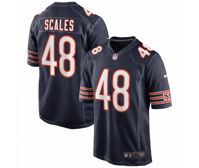 Chicago Bears Patrick Scales Men's Nike Navy Game Jersey