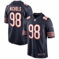 Chicago Bears Bilal Nichols Men's Nike Navy Game Jersey