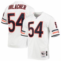 Chicago Bears Brian Urlacher Men's Mitchell & Ness White 2000 Authentic Throwback Retired Player Jersey