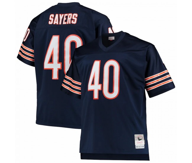 Chicago Bears Gale Sayers Men's Mitchell & Ness Navy Big & Tall 1969 Retired Player Replica Jersey