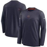 Chicago Bears Men's Nike Navy Sideline Team Performance Pullover Sweatshirt