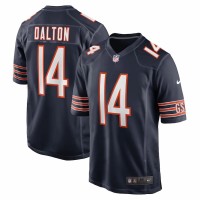 Chicago Bears Andy Dalton Men's Nike Navy Game Player Jersey