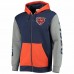 Chicago Bears Men's Mitchell & Ness Navy Team Full-Zip Hoodie Jacket