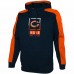 Chicago Bears Men's New Era Navy Combine Authentic Rise Pullover Hoodie