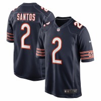 Chicago Bears Cairo Santos Men's Nike Navy Game Jersey